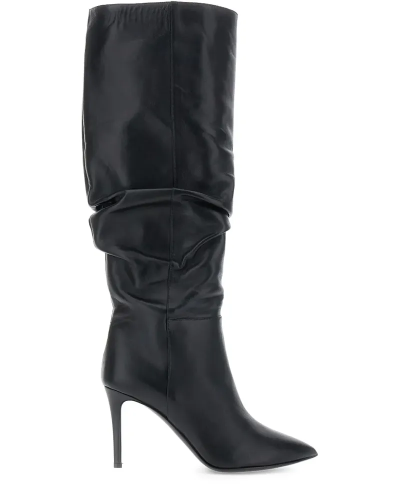 Pollini Stiletto-Stiefel mit lockerem Schnitt - Schwarz Schwarz