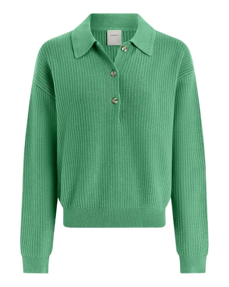 Varley Marlie polo knit sweater - Grün Grün
