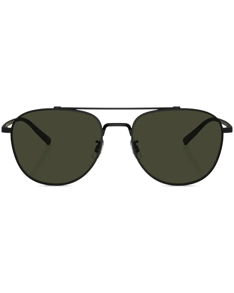 Oliver Peoples Rivetti Pilotenbrille - Schwarz Schwarz