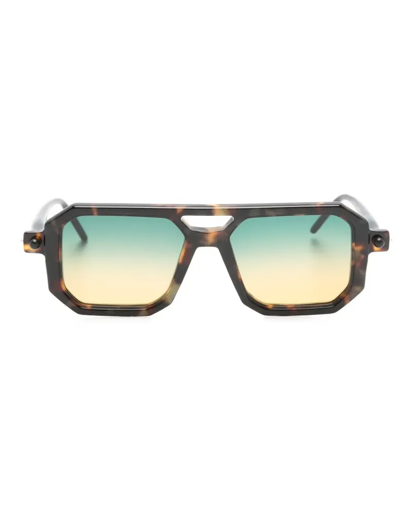 KUBORAUM Maske P8 geometric-frame sunglasses - Braun Braun