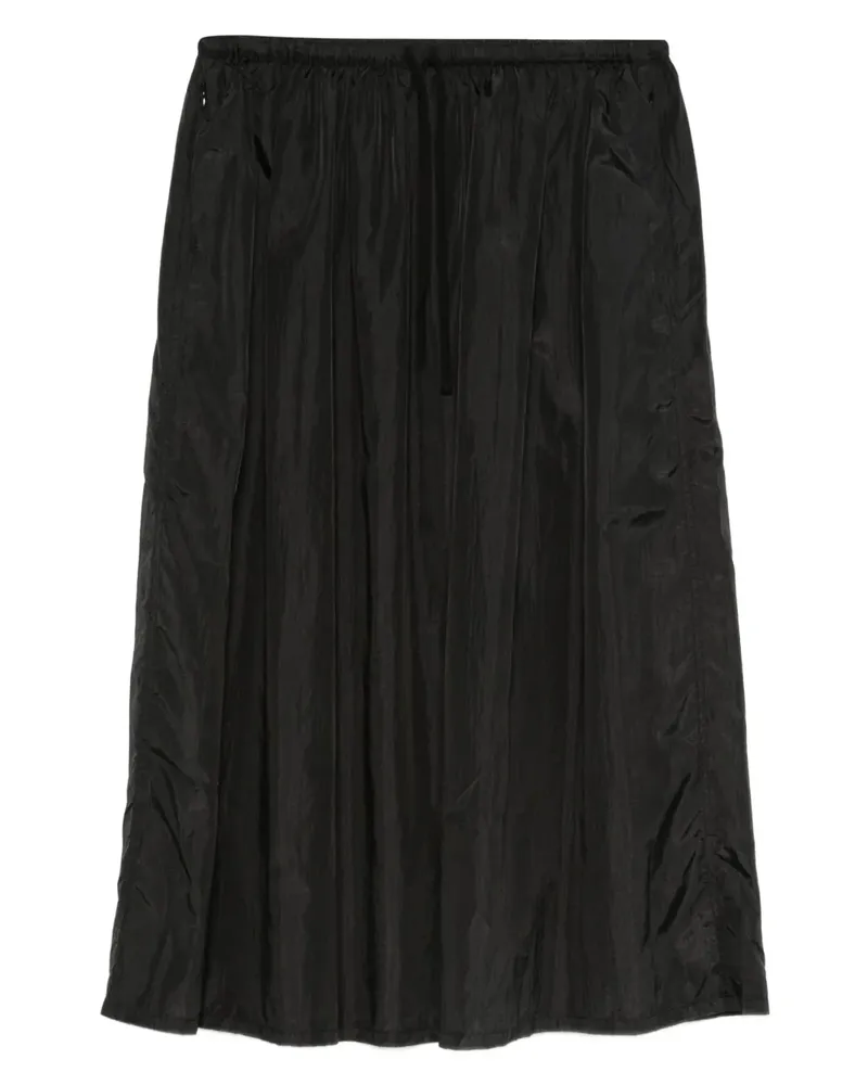 6397 drawstring elastic-waist skirt - Schwarz Schwarz