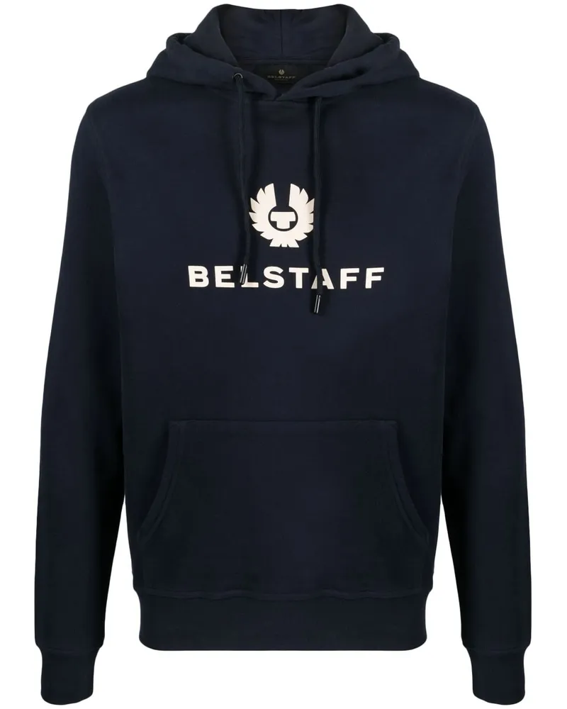 Belstaff Hoodie mit Logo-Prägung - Blau Blau