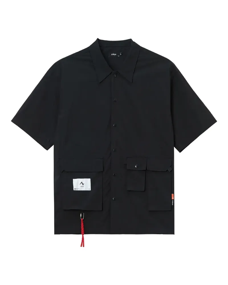 Izzue multi-pocket shirt - Schwarz Schwarz