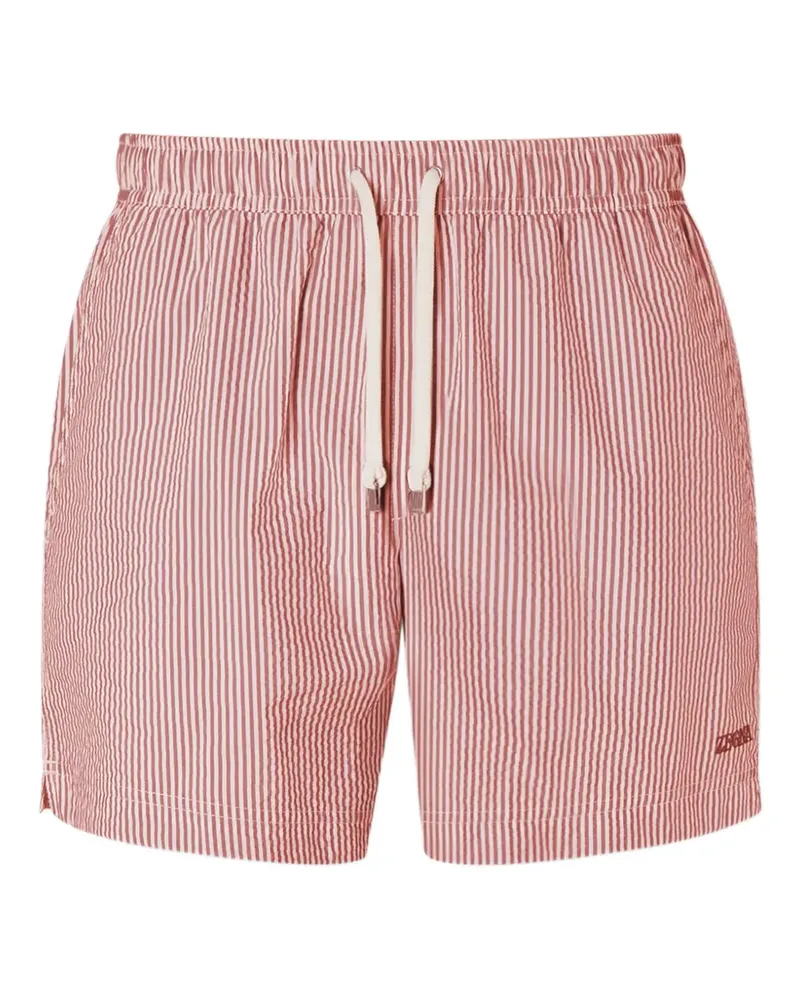 Ermenegildo Zegna Gestreifte Badeshorts - Rosa Rosa