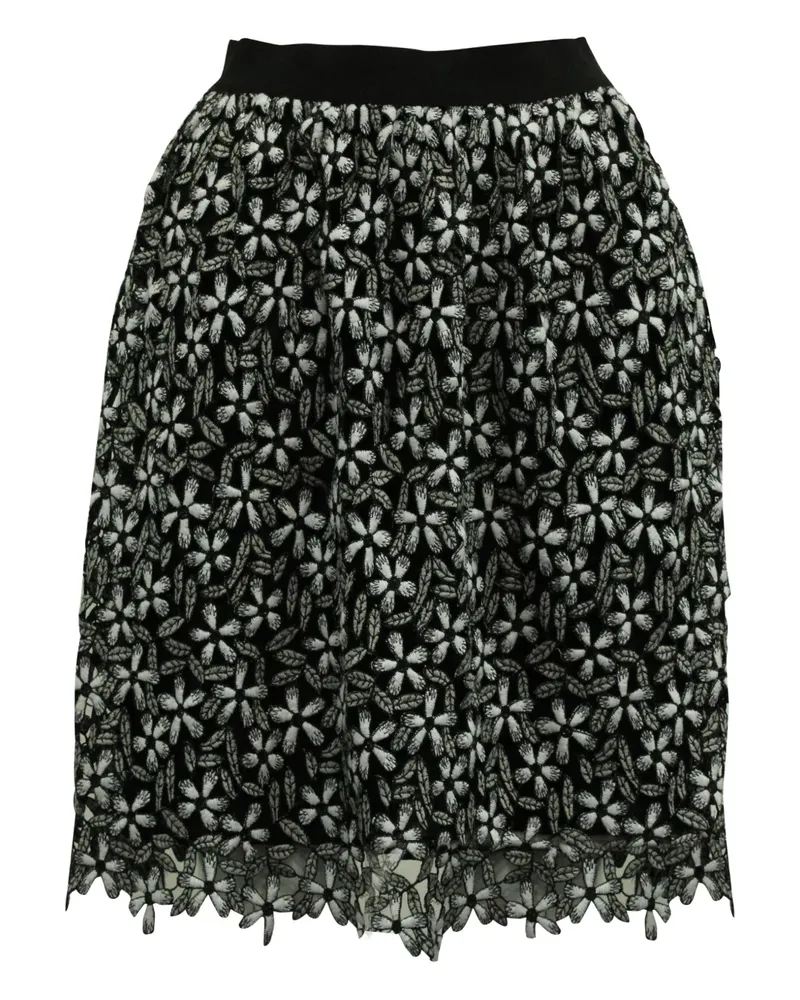 Self-Portrait guipure-lace mini skirt - Schwarz Schwarz