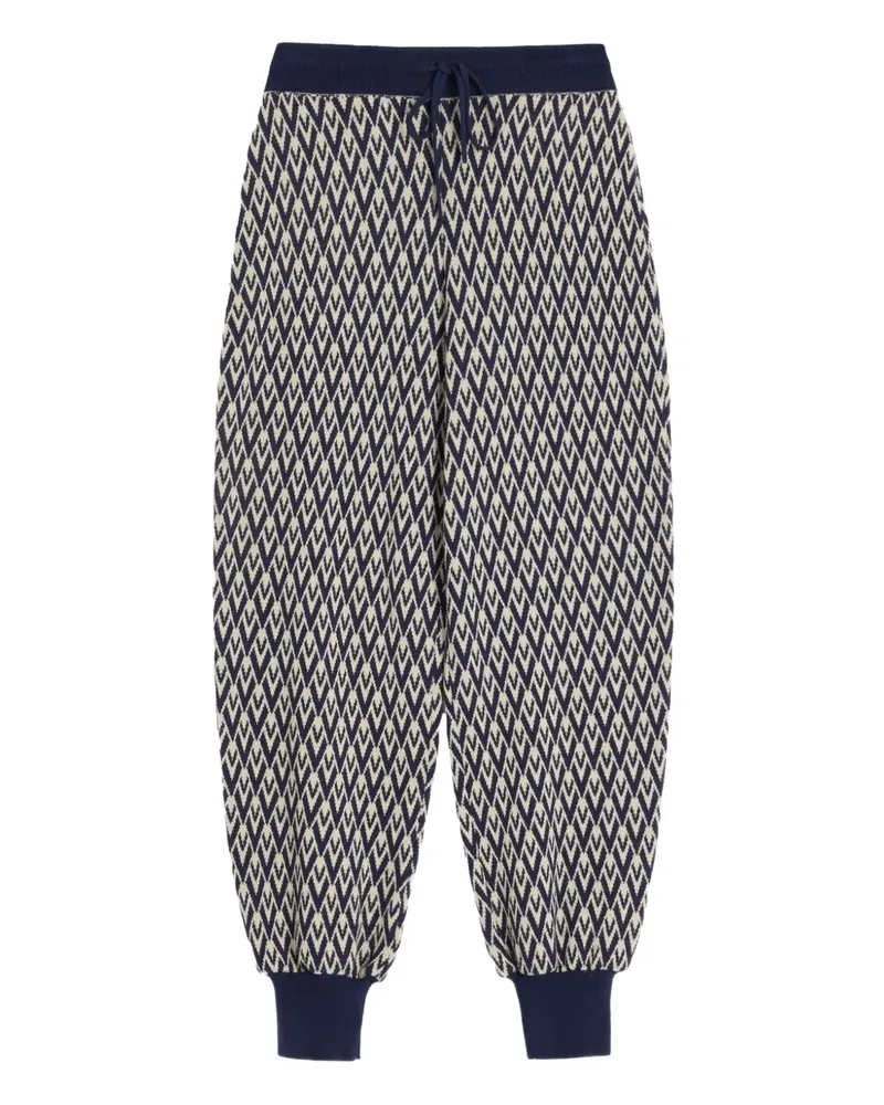 Valentino Garavani Jogginghose aus Toute La V-Jacquard - Blau Blau