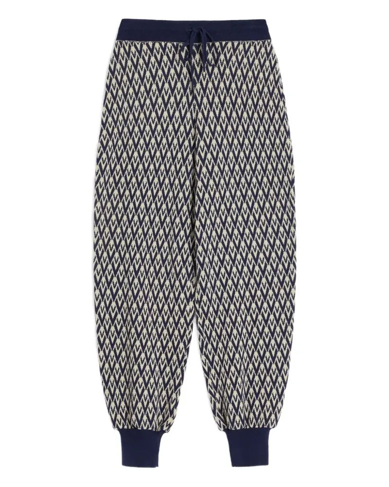 Valentino Garavani Jogginghose aus Toute La V-Jacquard - Blau Blau