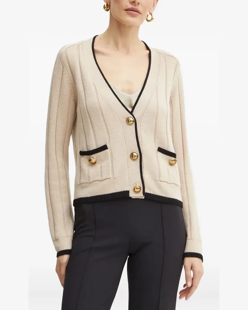 Luisa Spagnoli Cardigan mit Tasche - Nude Nude