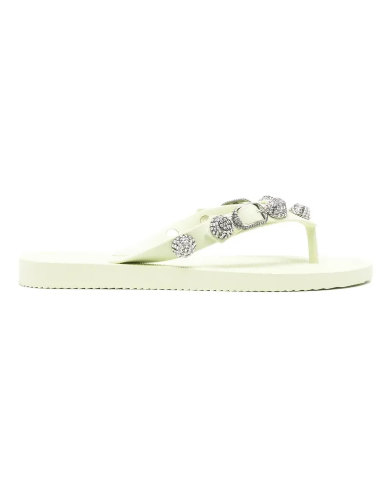 Balenciaga Cagole Flip-Flops mit Zehensteg - Grün Grün