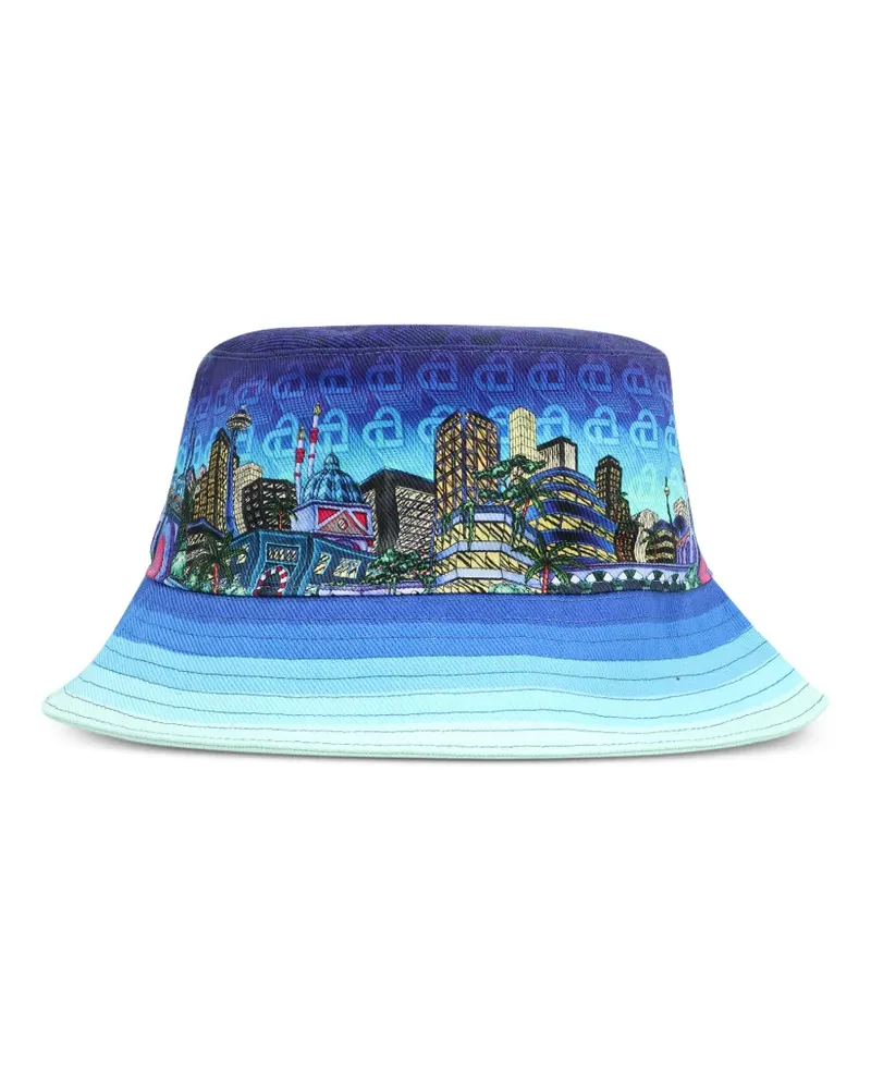 Casablanca Paris Fischerhut mit grafischem Print - Blau Blau