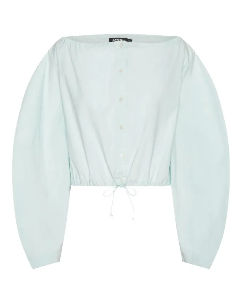 ROTATE Birger Christensen Bluse mit Schleifenverschluss - Blau Blau