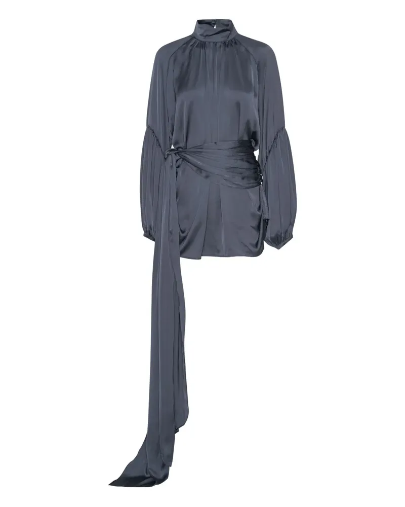 ROTATE Birger Christensen Minikleid aus Satin - Blau Blau