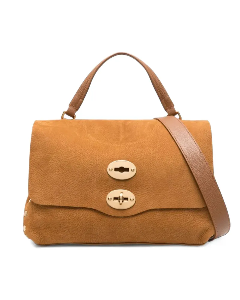 Zanellato Postina leather tote bag - Braun Braun