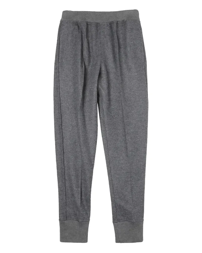 Jil Sander Wollhose mit gerippten Bündchen - Grau Grau