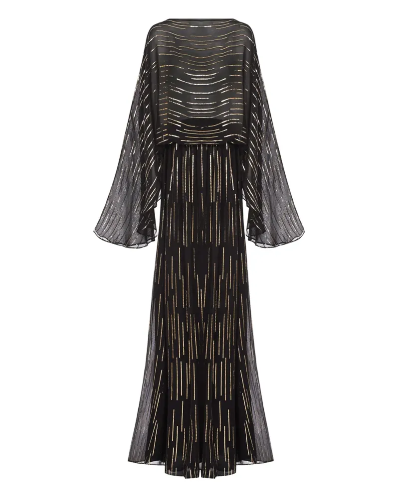 Taller Marmo Tribeca striped maxi dress - Schwarz Schwarz