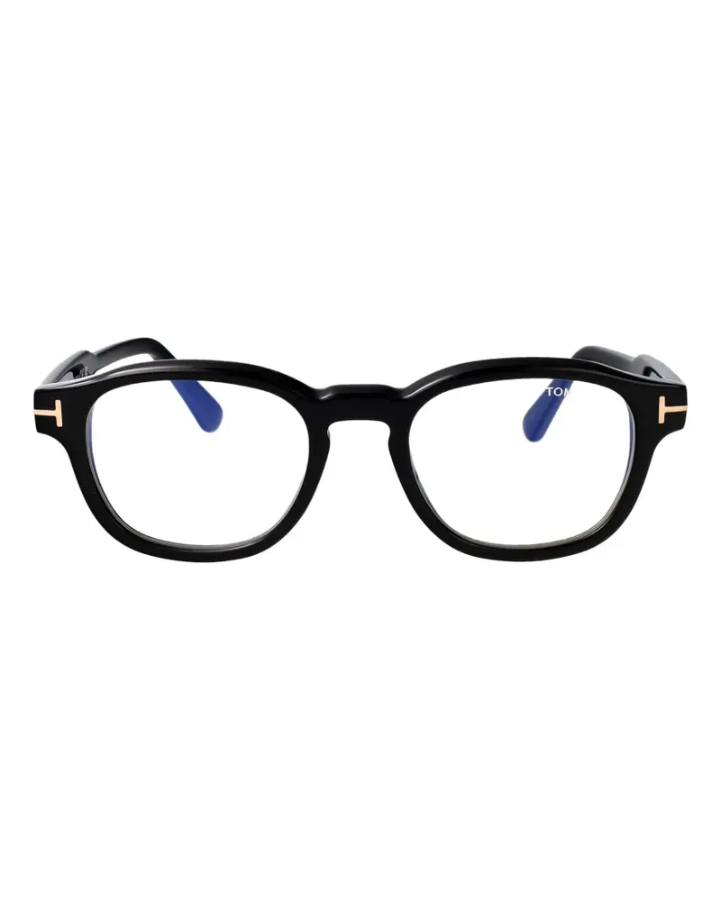 Tom Ford Brille mit rundem Gestell - Schwarz Schwarz
