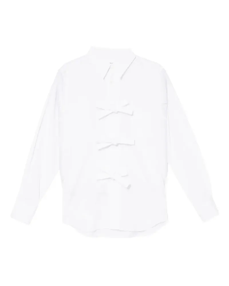 Comme des Garçons Hemd mit Schleifendetail - Weiß Weiß