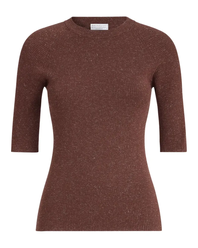 Brunello Cucinelli sparkling T-shirt - Braun Braun
