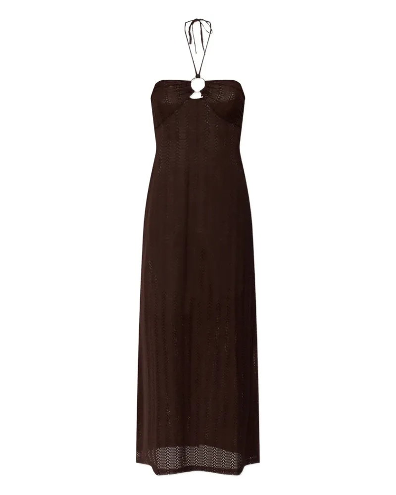Melissa Odabash Harriet halterneck maxi dress - Braun Braun