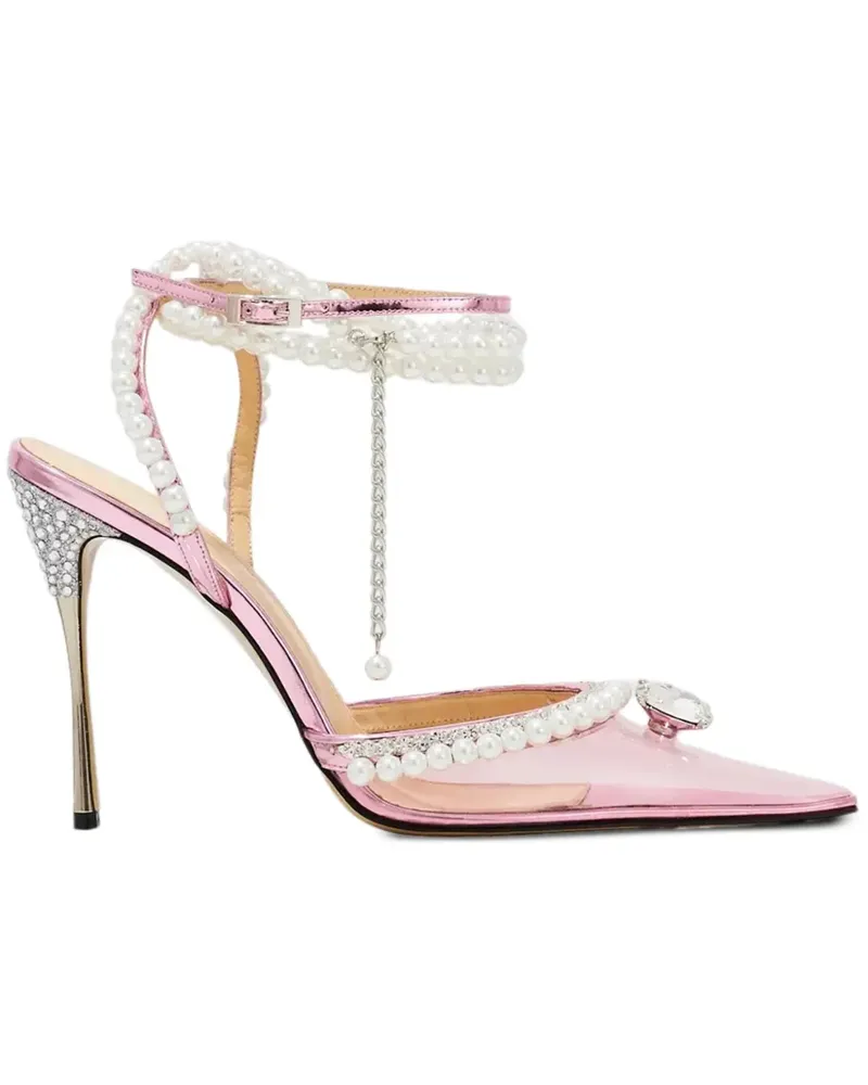 Mach & Mach Diamond of Elizabeth Pumps mit Kristallperlen - Weiß Weiß
