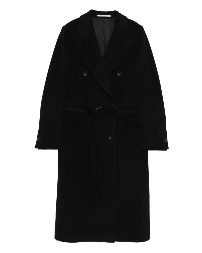 Tagliatore Doppelreihiger Mantel mit Gürtel - Schwarz Schwarz