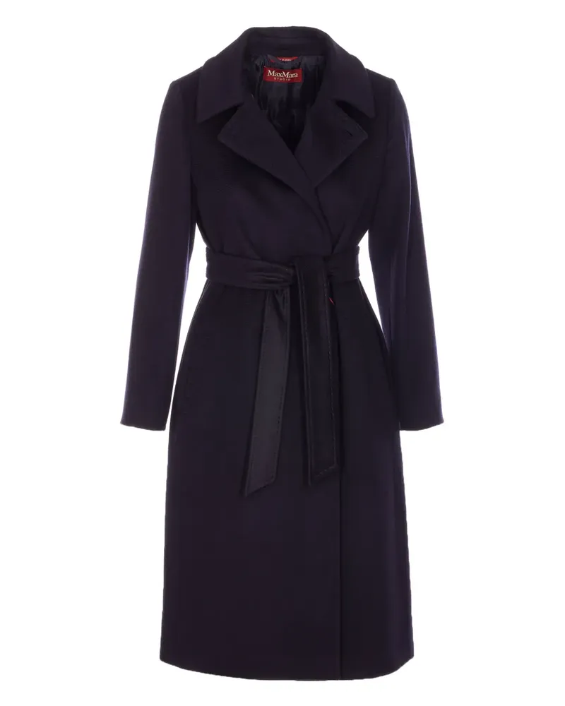 Max Mara Mantel mit Gürtel - Violett Violett