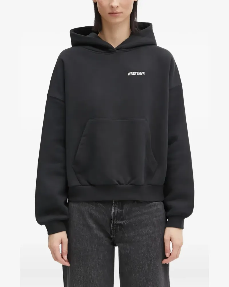 WRSTBHVR Urna Hoodie mit Tasche - Schwarz Schwarz