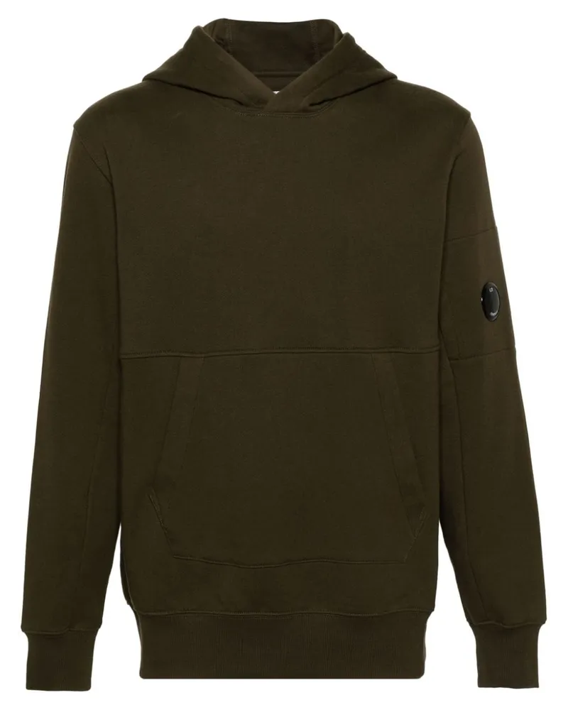 C.P. Company Diagonal Raised Hoodie mit Linsen-Detail - Grün Grün