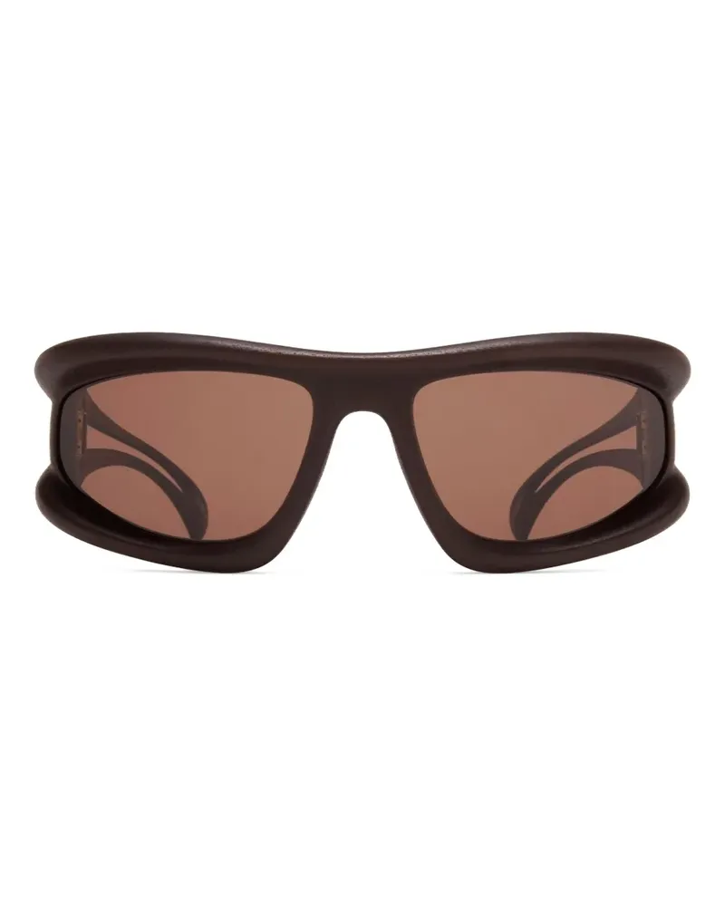 Mykita Sonnenbrille mit geometrischem Gestell - Braun Braun
