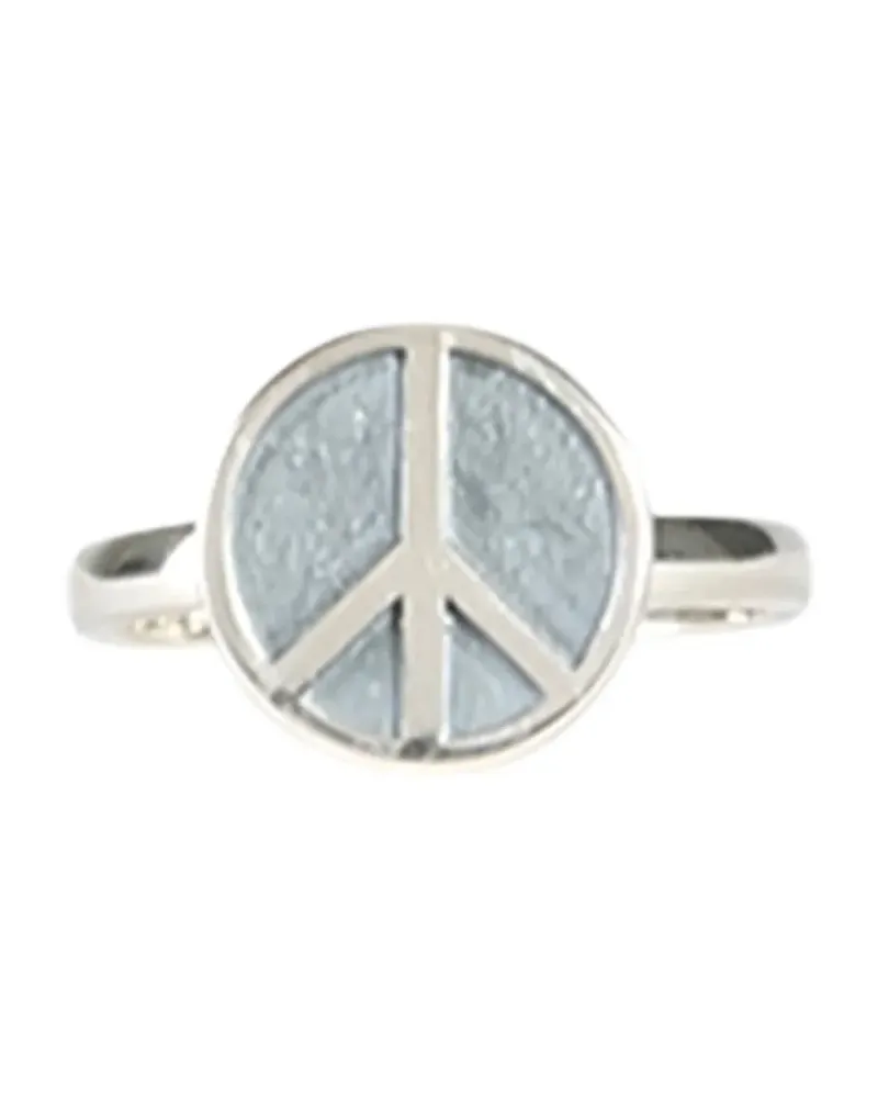 NEEDLES Ring mit Friedenszeichen - Silber Silber
