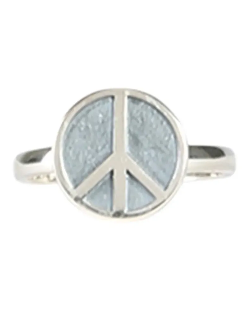 NEEDLES Ring mit Friedenszeichen - Silber Silber