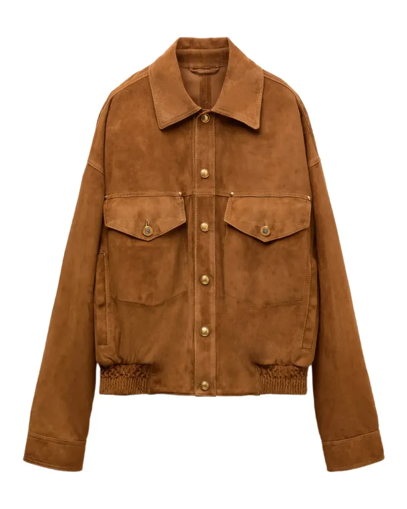 Versace Medusa Wildlederjacke - Braun Braun