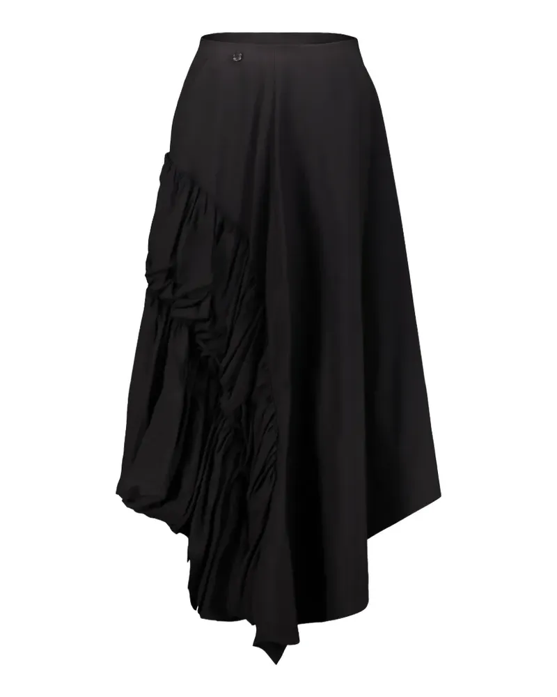Comme des Garçons asymmetric ruffled skirt - Schwarz Schwarz