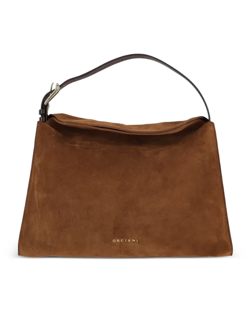 Orciani Midi Trinity Peach Oro Tote Bag - Braun Braun