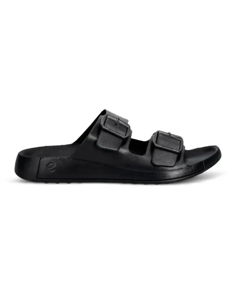 Ecco Cozmo buckle-fastening slides - Schwarz Schwarz