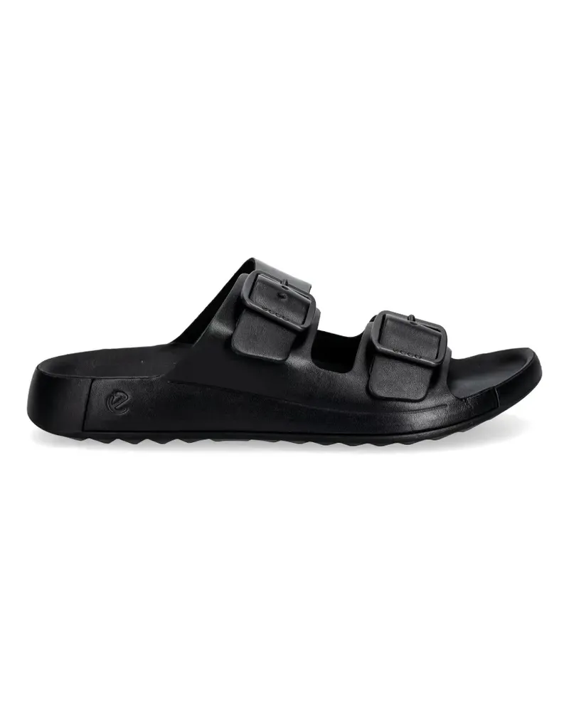 Ecco Cozmo buckle-fastening slides - Schwarz Schwarz