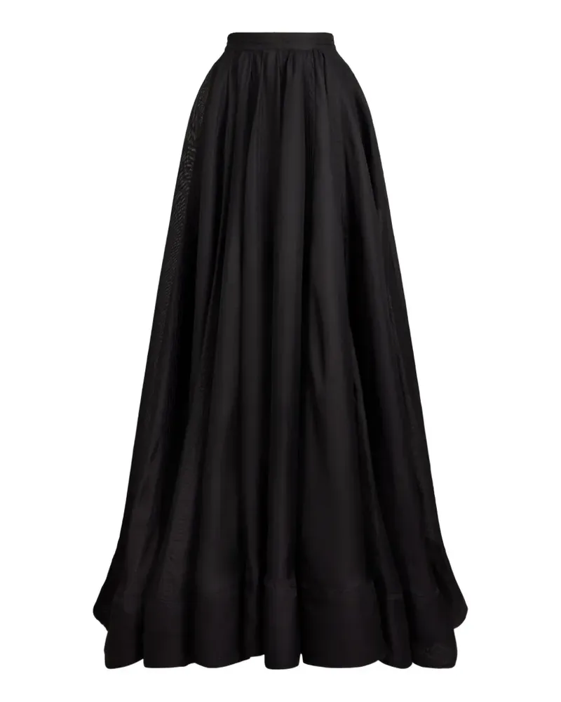 Ralph Lauren Ivanna Midirock aus Seide - Schwarz Schwarz