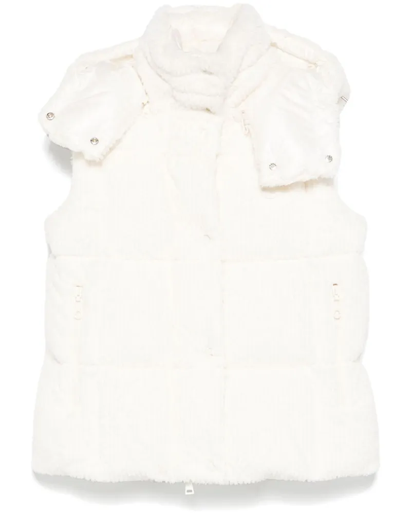 Moncler Weste aus Faux Fur - Nude Nude