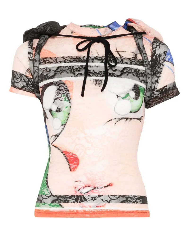 OTTOLINGER T-Shirt mit wattierter Kapuze - Rosa Rosa