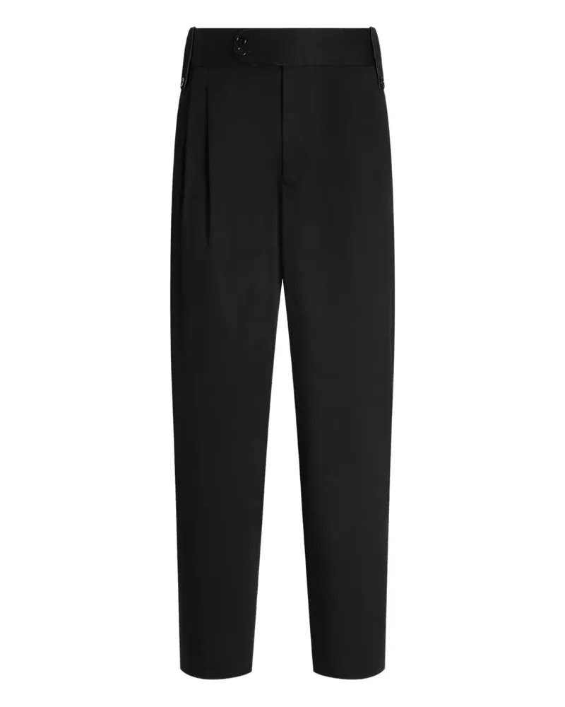 Dolce & Gabbana Plissierte Hose - Schwarz Schwarz