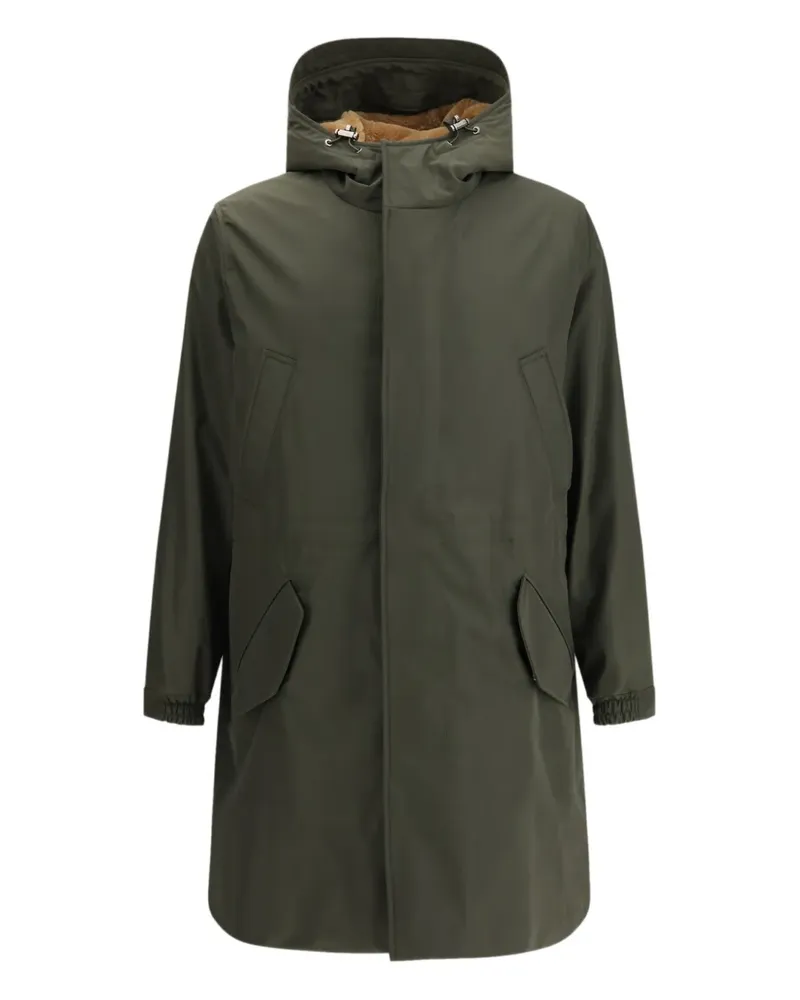 Loro Piana Zermatt Kapuzenmantel mit Kordelzug - Grün Grün