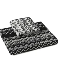 Missoni Home 2er-Set 'Keith' Badetücher Schwarz