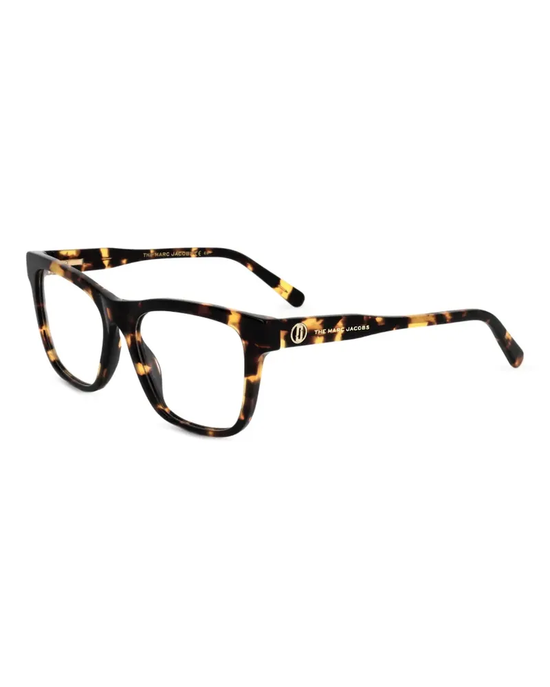 Marc Jacobs Eckige Brille in Schildpattoptik - Braun Braun