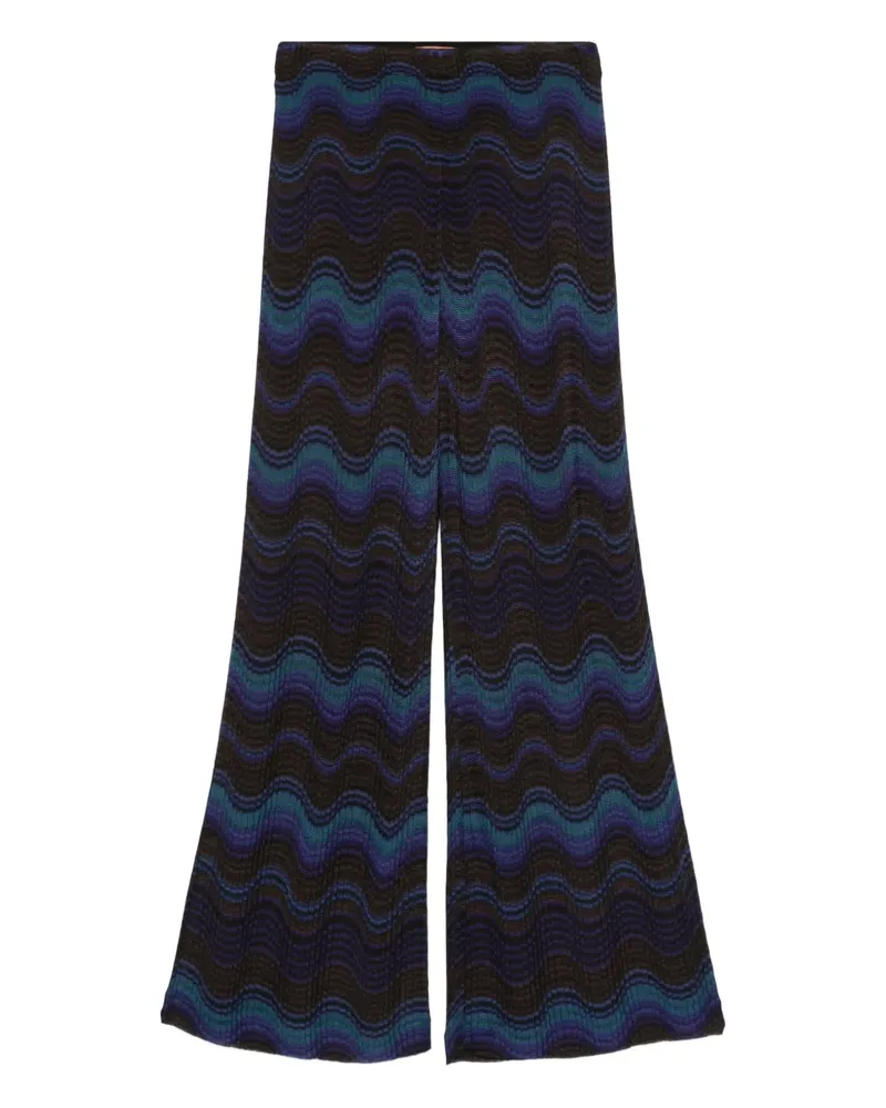 Missoni Hose mit Wellenmuster - S91R7 BLUE & BROWN S91r7