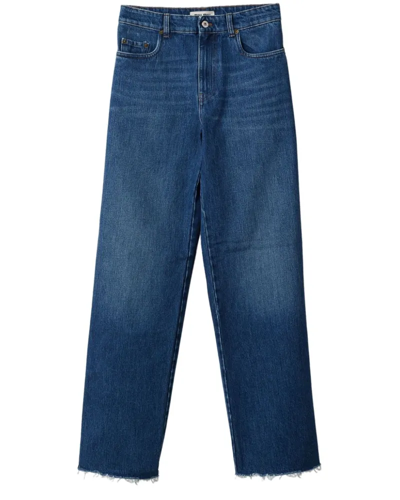 Miu Miu Gerade Jeans im Five-Pocket-Design - Blau Blau