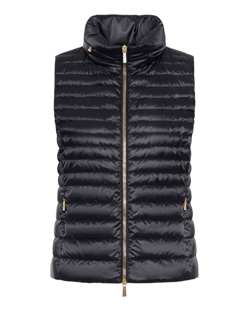 MOORER zip-up gilet - Schwarz Schwarz