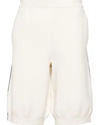 GCDS College Bermudas aus Bouclé-Strick Nude