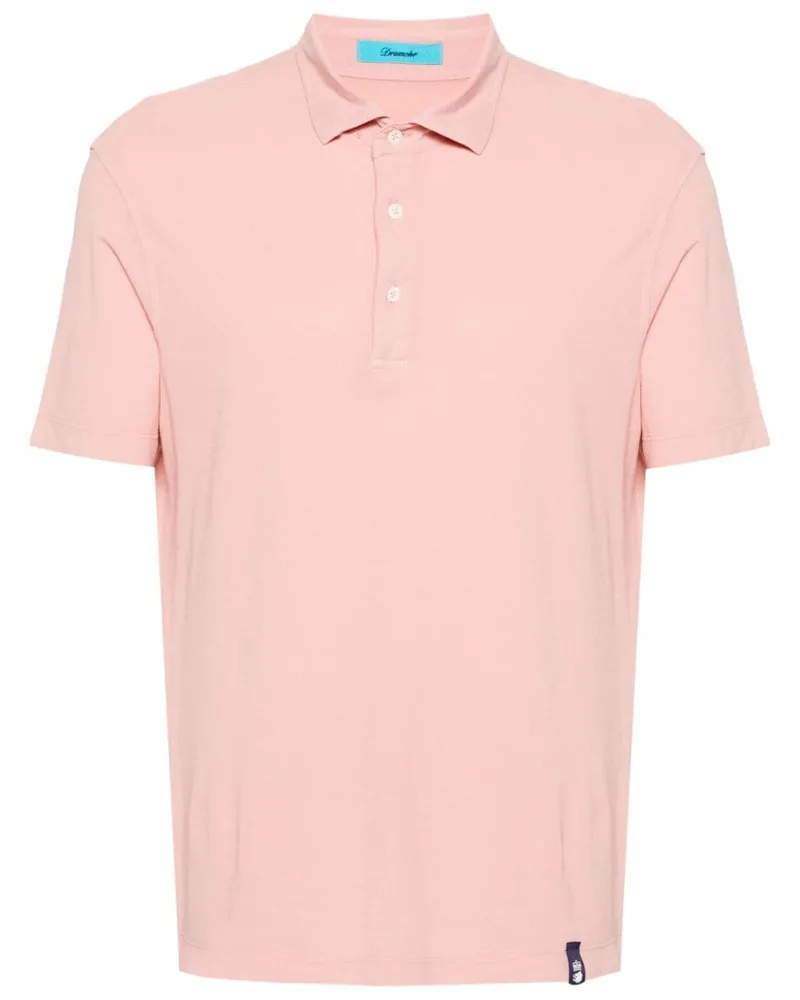 Drumohr  Poloshirt mit Spreizkragen Rosa