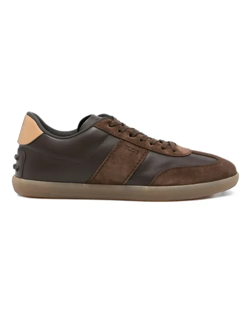 TOD'S Tabs Sneakers mit Wildledereinsatz - Braun Braun