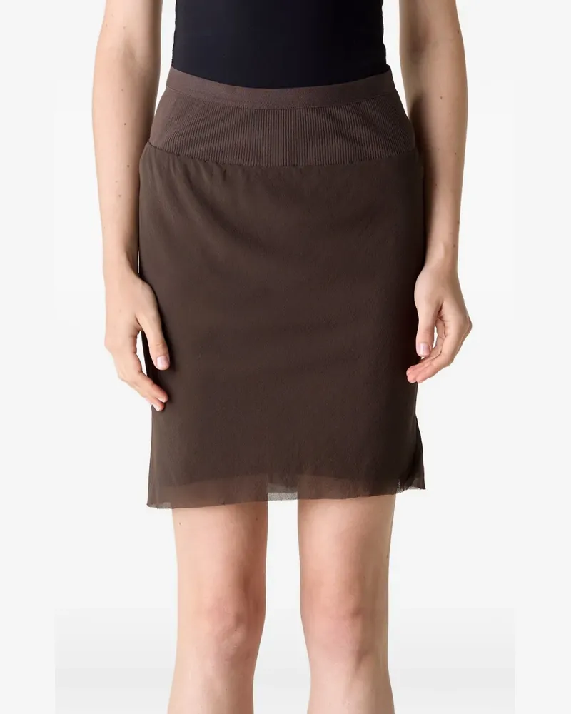 Rick Owens bias-cut gathered skirt - Braun Braun